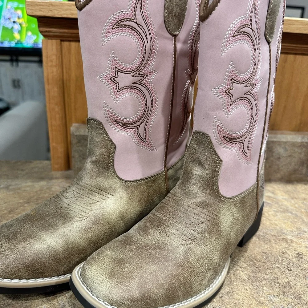 NWT Twister Kids' Posy Square Toe Boots - Picture 4 of 5